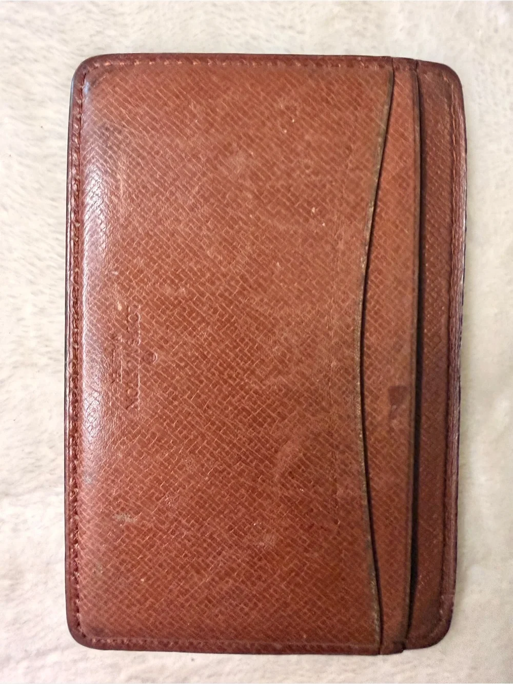 Vintage Louis Vuitton Monogram Card Holder (stamp Malleter)